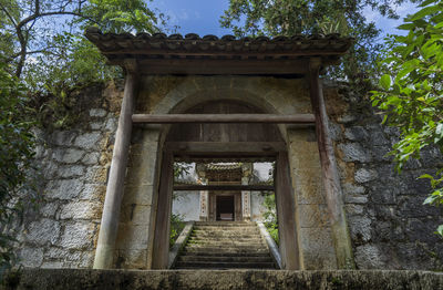 Low angle view of old building