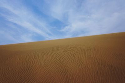 Scenic view of desert against sky