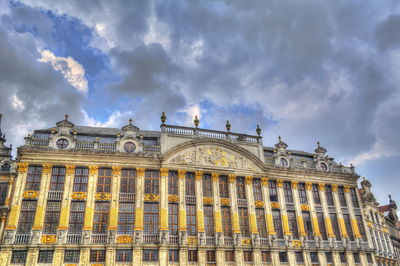 Low angle view of historic building against sky