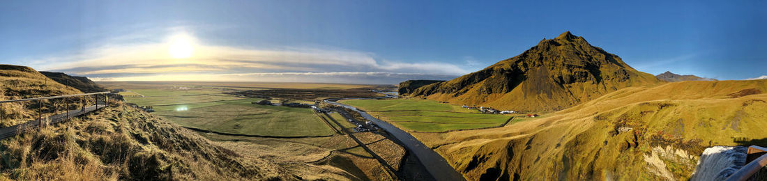 Panoramic view of landscape against sky