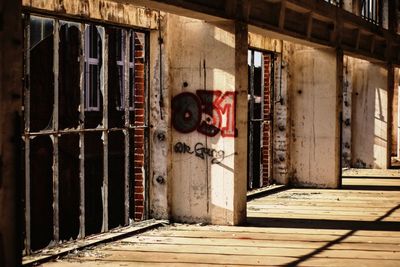 Graffiti on old building