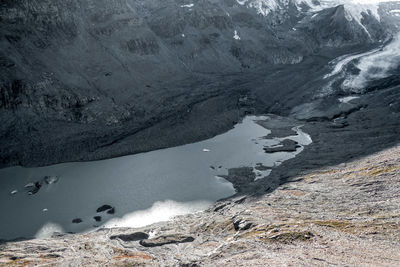 Scenic view of snowcapped mountains