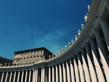 Low angle view of historical building