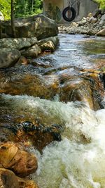 River flowing through rocks