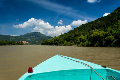 Scenic view of lake against mountains