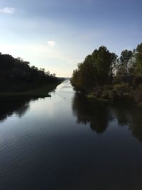 Scenic view of calm river