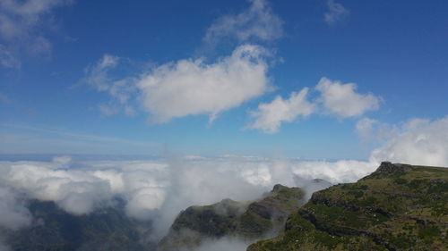 Panoramic view of landscape against sky