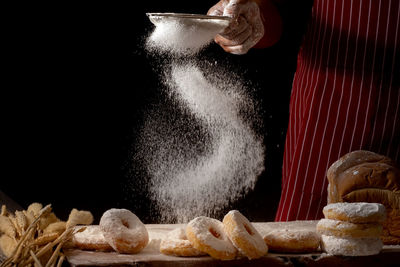 Man preparing food