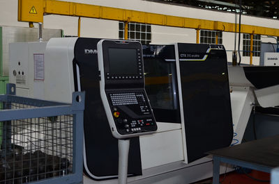 Close-up of telephone booth