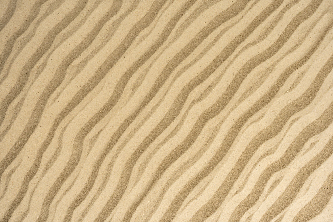 pattern, backgrounds, full frame, land, sand, no people, textured, floor, nature, flooring, landscape, wave pattern, environment, wood, scenics - nature, desert, beauty in nature, brown, laminate flooring, climate, high angle view, close-up, outdoors, beige, sand dune, plywood, arid climate
