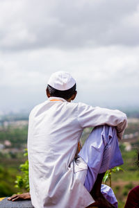 Woman looking at camera