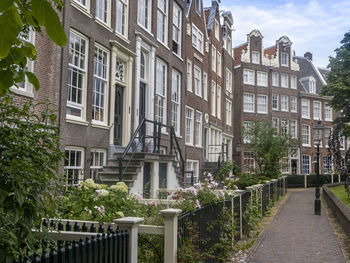 View of residential buildings in city