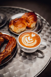 Close-up of food on table