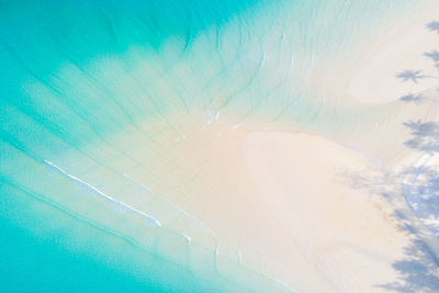 Close-up of sea against blue sky