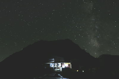 Full frame shot of star field at night