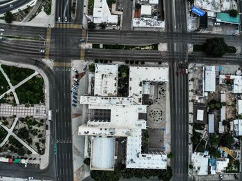 Aerial view of buildings in city