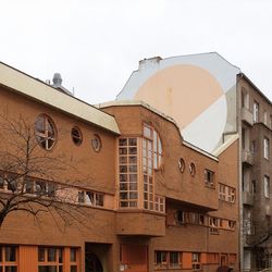 Low angle view of building against sky