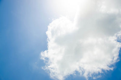 Low angle view of clouds in sky