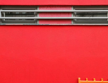 Close-up of red painted wall