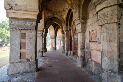 Corridor of old building