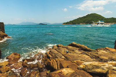 Scenic view of sea against sky