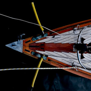 Close-up of boat against the sky