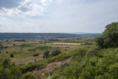 Scenic view of landscape against sky