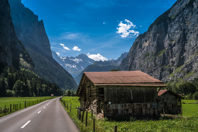 Landscape and nature at lauterbrunnen, switzerland