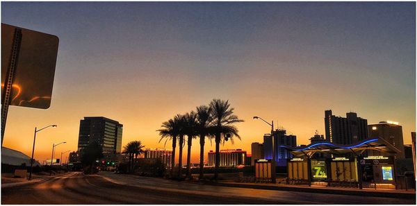 City street at dusk