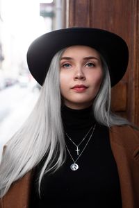 Portrait of beautiful young woman