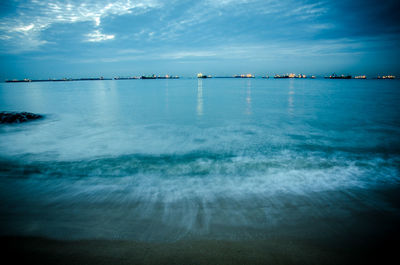 Scenic view of sea against sky