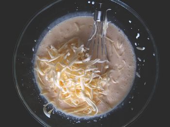 Directly above shot of noodles in bowl