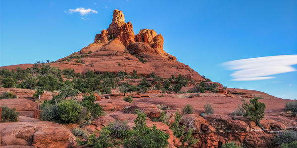 Rock formations on mountain