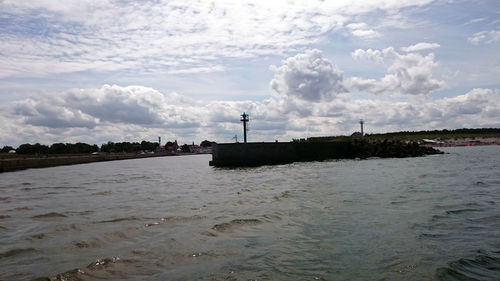 Scenic view of calm sea against sky