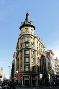 Low angle view of building against sky