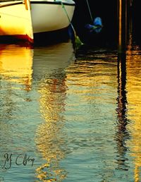 Boats in lake