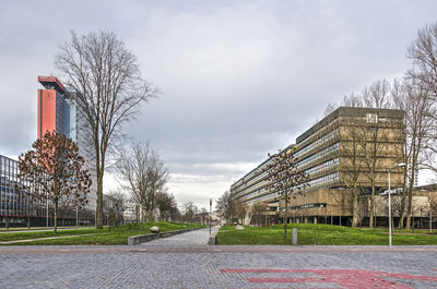 University campus in delft, the netherlands