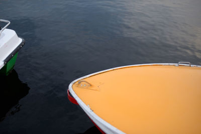 Cropped boat in water