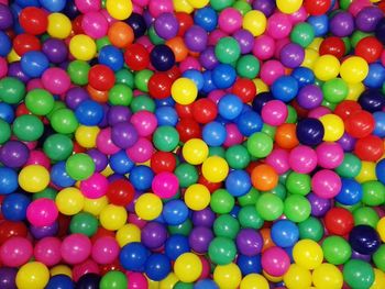 Full frame shot of colorful balls