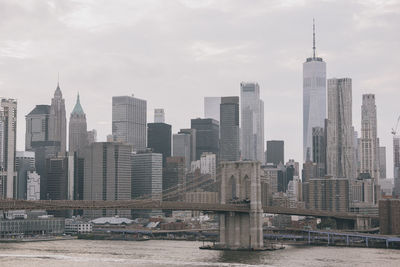 View of manhattan and brooklyn bridge 