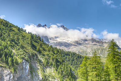 Scenic view of mountain against sky