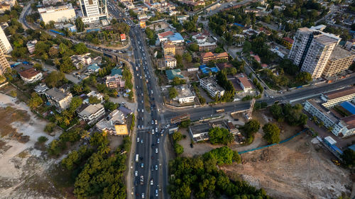 Aerial view of dar es salaam city