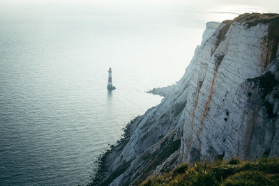 Rock formations in sea