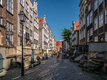 Street amidst buildings in town