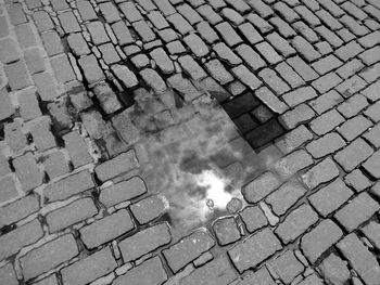 Full frame shot of paving stone