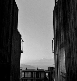 Low angle view of buildings against sky