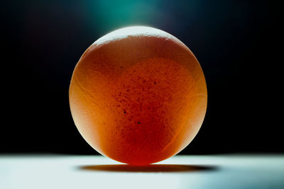 Close-up of orange on table