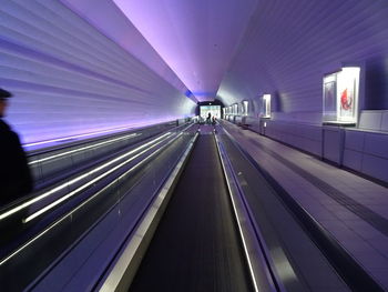 Illuminated tunnel