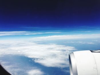 Aerial view of cloudscape