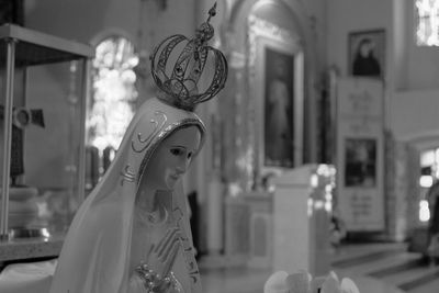 Close-up of statue in church